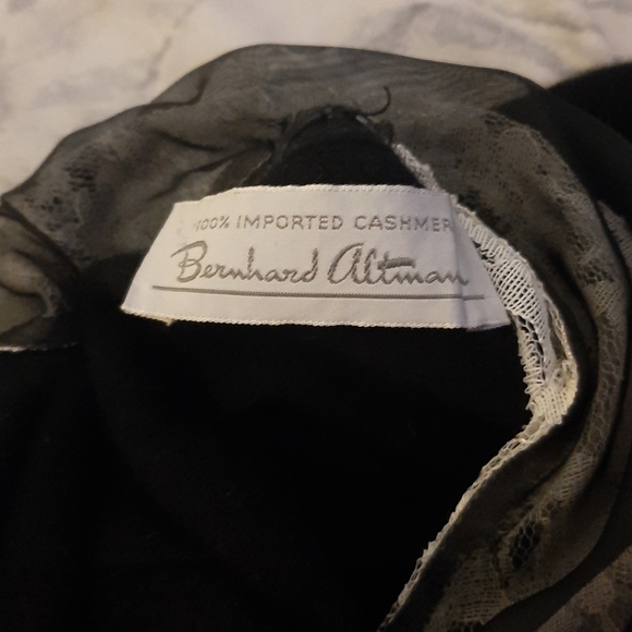 Vintage Bernhard Altman Black Cashmere Cardigan - Picture 6 of 6